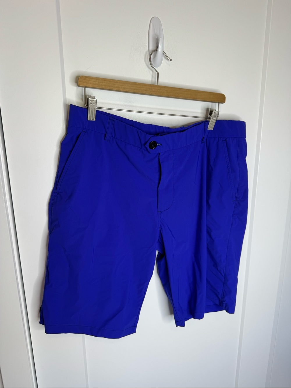 Greyson Montauk Blue Golf Athletic Stretch Shorts 10” Size 38